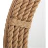 image:imageDeco 79 Jute Rope Room Wall Mirror Rope Entryway Mirror Wall Mounted Mirror 40 x 2 x 40 BrownBrown