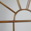 image:imageDeco 79 Metal Room Wall Mirror Arched Window Pane Entryway Mirror Wall Mounted Mirror 24 x 2 x 48 BrownBrown