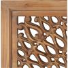 image:imageDeco 79 Wood Room Wall Mirror Entryway Mirror with Carved Scroll Pattern Wall Mounted Mirror 40 x 1 x 40 Brown