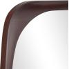 image:imageDeco 79 Wood Room Wall Mirror Oval Entryway Mirror Wall Mounted Mirror 27 x 2 x 47 Dark BrownDark Brown