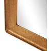 image:imageDeco 79 Wood Room Wall Mirror Oval Entryway Mirror Wall Mounted Mirror 27 x 2 x 47 Dark BrownGold