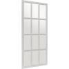 image:imageDeco 79 Wood Room Wall Mirror Window Pane Inspired Entryway Mirror Wall Mounted Mirror 22 x 1 x 48 White