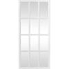 image:imageDeco 79 Wood Room Wall Mirror Window Pane Inspired Entryway Mirror Wall Mounted Mirror 22 x 1 x 48 White