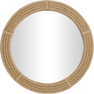 image:imageDeco 79 Jute Rope Room Wall Mirror Rope Entryway Mirror Wall Mounted Mirror 40 x 2 x 40 BrownBrown