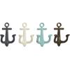 image:imageDeco 79 Coastal Metal Wall Hook Decorative Wall Mounted Coat Hooks for Hanging Coats Scarves Bags Purses Backpacks Keys Hats S4 5W 9H Multi