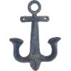 image:imageDeco 79 Coastal Metal Wall Hook Decorative Wall Mounted Coat Hooks for Hanging Coats Scarves Bags Purses Backpacks Keys Hats S4 5W 9H Multi