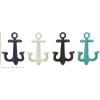 image:imageDeco 79 Coastal Metal Wall Hook Decorative Wall Mounted Coat Hooks for Hanging Coats Scarves Bags Purses Backpacks Keys Hats S4 5W 9H Multi
