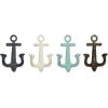 image:imageDeco 79 Coastal Metal Wall Hook Decorative Wall Mounted Coat Hooks for Hanging Coats Scarves Bags Purses Backpacks Keys Hats S4 5W 9H Multi