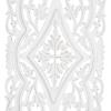 image:imageDeco 79 Mango Wood Floral Handmade Home Wall Decor Intricately Carved Arabesque Wall Sculpture Wall Art 24 x 1 x 51 GrayWhite
