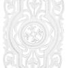 image:imageDeco 79 Mango Wood Floral Handmade Home Wall Decor Intricately Carved Arabesque Wall Sculpture Wall Art 24 x 1 x 51 GrayWhite