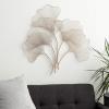 image:imageDeco 79 Metal Floral Home Wall Decor Ginkgo Leaf Wire Wall Sculpture Wall Art 35 x 1 x 34 CopperCopper