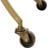 image:imageDeco 79 Metal Bar Cart Rolling Round 2 Mirrored Shelf with Top Handle 27 x 15 x 30 GoldGold