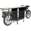 image:imageDeco 79 Metal Handmade OneofaKind Reclaimed Motorcycle Bar with Light Up Headlights and Taillights 105 x 18 x 38 Black105 x 18 x 38