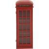 image:imageDeco 79 Wooden Telephone Standing Wine Rack Vintage London Booth 2 Shelf and 6 Bottle with Drawer Storage 26 x 15 x 74 Red11 x 9 x 30