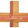 image:imageDeco 79 Brown Wood Modern Cross Sculpture 18 x 10 x 4 Inches