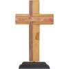 image:imageDeco 79 Brown Wood Modern Cross Sculpture 18 x 10 x 4 Inches