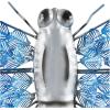 image:imageDeco 79 Metal Dragonfly Home Wall Decor Indoor Outdoor Wall Sculpture Wall Art 25 x 1 x 16 Blue