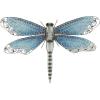 image:imageDeco 79 Metal Dragonfly Home Wall Decor Indoor Outdoor Wall Sculpture Wall Art 25 x 1 x 16 Blue
