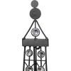 image:imageDeco 79 Metal Eiffel Tower Home Wall Decor 3D Wire Wall Sculpture with Crystal Embellishments Wall Art 18 x 1 x 32 Black
