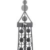 image:imageDeco 79 Metal Eiffel Tower Home Wall Decor 3D Wire Wall Sculpture with Crystal Embellishments Wall Art 18 x 1 x 32 Black