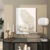 image:imageDeco 79 Metal Leaf Home Wall Decor Relief Palm Wall Sculpture with Gold Detailing Wall Art 23 x 1 x 31 Gold