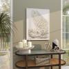 image:imageDeco 79 Metal Leaf Home Wall Decor Relief Palm Wall Sculpture with Gold Detailing Wall Art 23 x 1 x 31 Gold