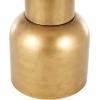 image:imageDeco 79 Metal Side End Accent Table Pedestal End Table with Cream Marble Tabletop Side Table 16 x 16 x 20 Gold