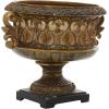 image:imageDeco 79 Polystone Decorative Decorative Bowl Ornate Decorative Container Decorative Keepsake Box 15 x 10 x 13 Gold