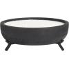 image:imageDeco 79 Mango Wood Decorative Candle Sauvignon Blanc Scented 40 oz 4 Wick Aromatherapy Candle with White Wax Wax Aromatherapy Candle 9 x 9 x 4 Black