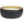 image:imageDeco 79 Metal Decorative Candle Campfire Scented Wide Hammered 90 oz 4 Wick Aromatherapy Candle with White Wax Wax Aromatherapy Candle 10 x 10 x 4 Black