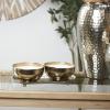 image:imageDeco 79 Metal Decorative Candle Vanilla Marshmallow Scented Hammered 12 oz 2 Wick Aromatherapy Candle with White Wax Set of 2 Wax Aromatherapy Candle 10 W 3 H Silver
