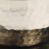 image:imageDeco 79 Metal Decorative Candle Vanilla Marshmallow Scented Hammered 12 oz 2 Wick Aromatherapy Candle with White Wax Set of 2 Wax Aromatherapy Candle 10 W 3 H Silver
