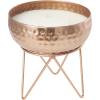 image:imageDeco 79 Copper Metal Decorative Candle  Vanilla Marshmallow Scented  30 oz 3 Wick  7 x 7 x 8