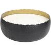 image:imageDeco 79 Metal Decorative Candle Campfire Scented Wide Hammered 90 oz 4 Wick Aromatherapy Candle with White Wax Wax Aromatherapy Candle 10 x 10 x 4 Black