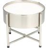 image:imageDeco 79 Metal Decorative Candle Sweet Bamboo Scented Wide 55 oz 4 Wick Aromatherapy Candle with White Wax Wax Aromatherapy Candle 8 x 8 x 7 Silver