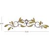 image:imageDeco 79 Metal Leaf Home Wall Decor Wall Sculpture Wall Art 32 x 1 x 8 BrownGreen