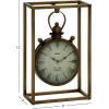 image:imageDeco 79 Metal Standing Stopwatch Clock 9 x 4 x 13 Bronze