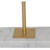 image:imageDeco 79 Polystone Abstract Decorative Sculpture CutOut Home Decor Statue with Marble Stand Accent Figurine 7 x 3 x 20 White12 x 3 x 13