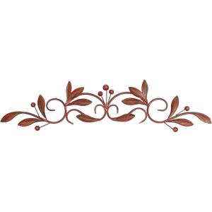 image:imageDeco 79 Metal Leaf Home Wall Decor Wall Sculpture Wall Art 32 x 1 x 8 BrownBrown