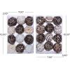 image:imageDeco 79 Dried Plant Handmade Decorative Ball Orbs amp Vase Filler with Varying Designs Set of 2 10H 7W Brown