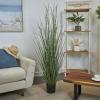 image:imageDeco 79 Faux Foliage Onion Grass Artificial Plant Tall with Black Plastic Pot 26 x 26 x 61 Green20 x 20 x 60