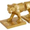 image:imageDeco 79 Metal Leopard Decorative Bookends Non Skid Bookends Set of 2 Office Bookends4W 5H GoldGold