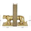 image:imageDeco 79 Metal Leopard Decorative Bookends Non Skid Bookends Set of 2 Office Bookends4W 5H GoldGold