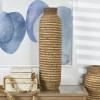 image:imageDeco 79 Seagrass Handmade Decorative Vase Slim Woven Tall Centerpiece Vase Vase for Home Decoration 9 x 9 x 32 Brown