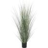 image:imageDeco 79 Faux Foliage Onion Grass Artificial Plant Tall with Black Plastic Pot 26 x 26 x 61 Green26 x 26 x 61