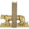image:imageDeco 79 Metal Leopard Decorative Bookends Non Skid Bookends Set of 2 Office Bookends4W 5H GoldGold