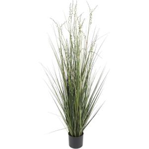 image:imageDeco 79 Faux Foliage Onion Grass Artificial Plant Tall with Black Plastic Pot 26 x 26 x 61 Green20 x 20 x 60