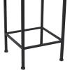image:imageDeco 79 Metal Scroll Indoor Outdoor Plantstand 3 Tier Plant Shelf with Colorful Jewels Set of 3 Plant Stand 28 24 20H Black