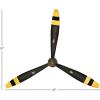 image:imageDeco 79 Metal Airplane Propeller Home Wall Decor Wood Inspired 2 Blade Wall Sculpture with Gold Aviation Detailing Wall Art 5 x 2 x 56 BrownBlack
