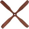 image:imageDeco 79 Metal Airplane Propeller Home Wall Decor Wood Inspired 2 Blade Wall Sculpture with Gold Aviation Detailing Wall Art 5 x 2 x 56 BrownBrown